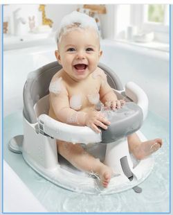 🔥Brand new🔥 Bath Seats for Babies Sitting Up, Non-Slip Baby Bathtub with 3 Suction Cups, Safe & Comfortable Toddler Bath Seat Ideal for Baby Bath/Sh