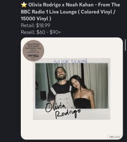 Olivia Rodgrigo Stick Season RSD