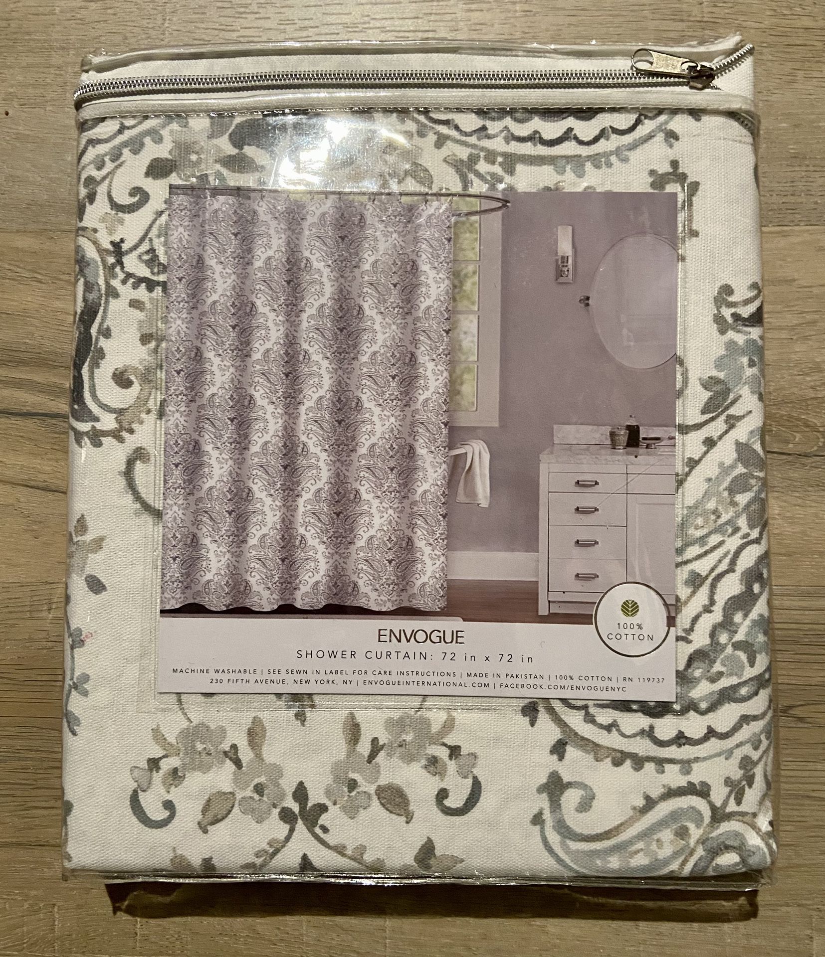 NIP Envogue shower curtain Retail 54 