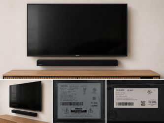 Samsung 55” 4K Smart TV Bundle + Soundbar + Wall Mount