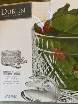 Crystal Salad bowel set