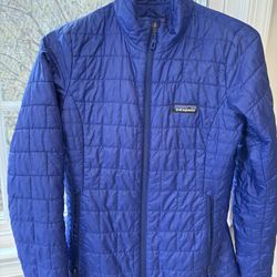 Patagonia brilliant Blue Lightweight Puffer Warm Jacket