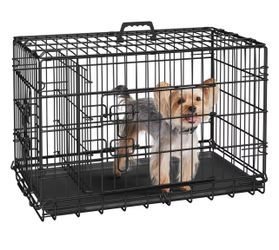 Yaheetech 30” Double Door Folding Wire Dog Crate