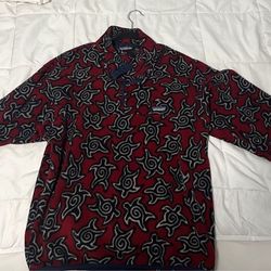 Patagonia Red Zen Turtle Vintage 1990’s Synchilla Fleece