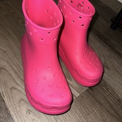 Pink Croc Boot