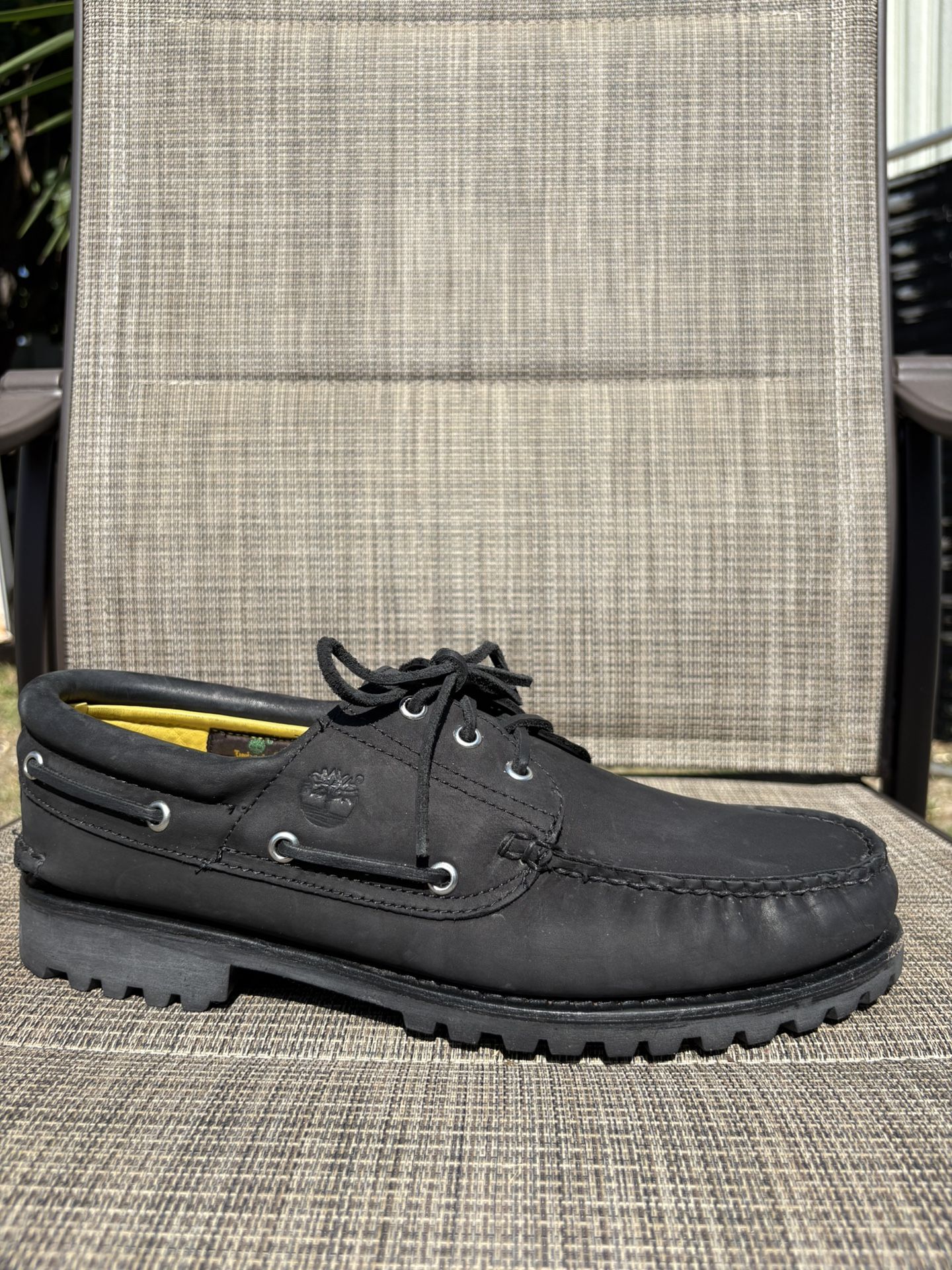 Size 12 - Black Timberland Boat Shoes