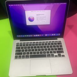 Apple MacBook Pro  13 inch / Dual Core i5/ 8 GB / 128GB SSD. MacOS Monetary