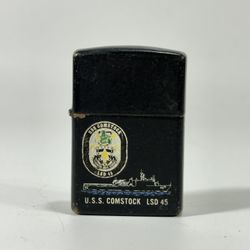 Zippo Windproof Lighter "LSD-45 U.S.S. Comstock" Black Matte