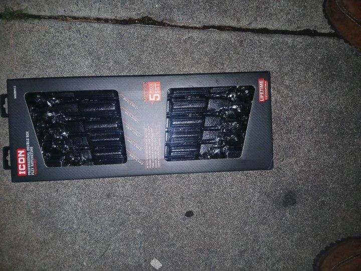 Icon 5 Piece Metric Double Box Ratchet Set