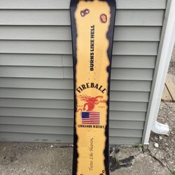 Fireball Brand Whiskey Snowboard