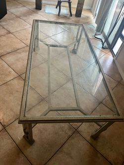Glass sturdy coffee table must go now!!