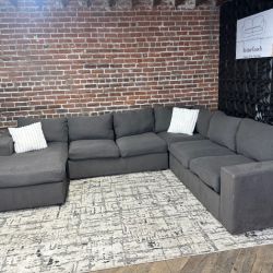 Free Delivery gray 4pc sectional couch
