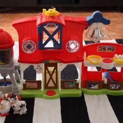 Fisher-Price Little People Mega Bundle – Farm, Houses, Airplane, Bus & 25+ Figures
