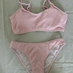 2 Pieces Swimsuit For Women Size Small Color Pink 
