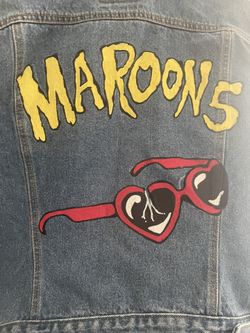 Levi Denim Jacket Customize Maroon 5 Hand-Painted