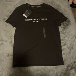 Tommy Hilfiger, Black, Size Large, T Shirt