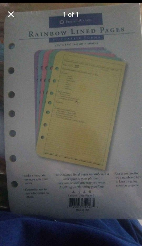 Franklin Covey Lined Paper