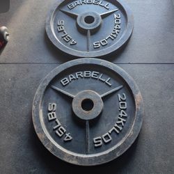 45 lbs Olympic Weights Plates…. Home Gym Fitness…. I have few different sets…
