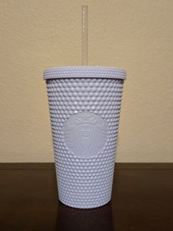 Starbucks Studded Matte Icy Lilac White Tumbler (16oz)