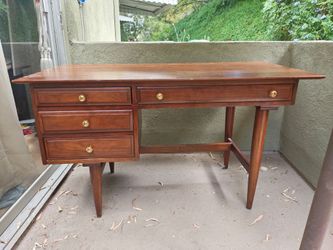 Mid Century Cherry Wood Desk
