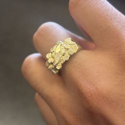 Macys Nugget Statement 10k Ring 
