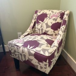 Floral Accent Chair 