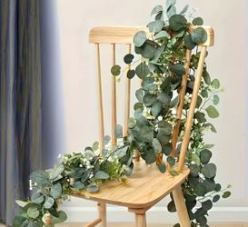 10 Pcs / Artificial Eucalyptus Wreath Faux Green Vine Wall Hanging Garland for Indoor Outdoor Home Decor Seasons Holiday Wedding 