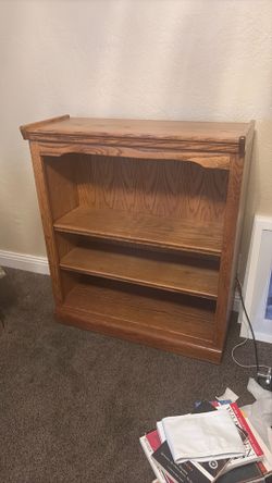 Solid wood book shelf