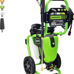 Greenworks Pro Brushless 3000 PSI (CSA Certified) 2.0 GPM Max / 1.1 GPM Electric Pressure Washer (Rugged Steel Frame, 25 FT Hose, 35 FT GFCI Power Cor