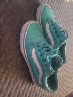 Vans blue glitter