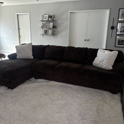 Brown couches