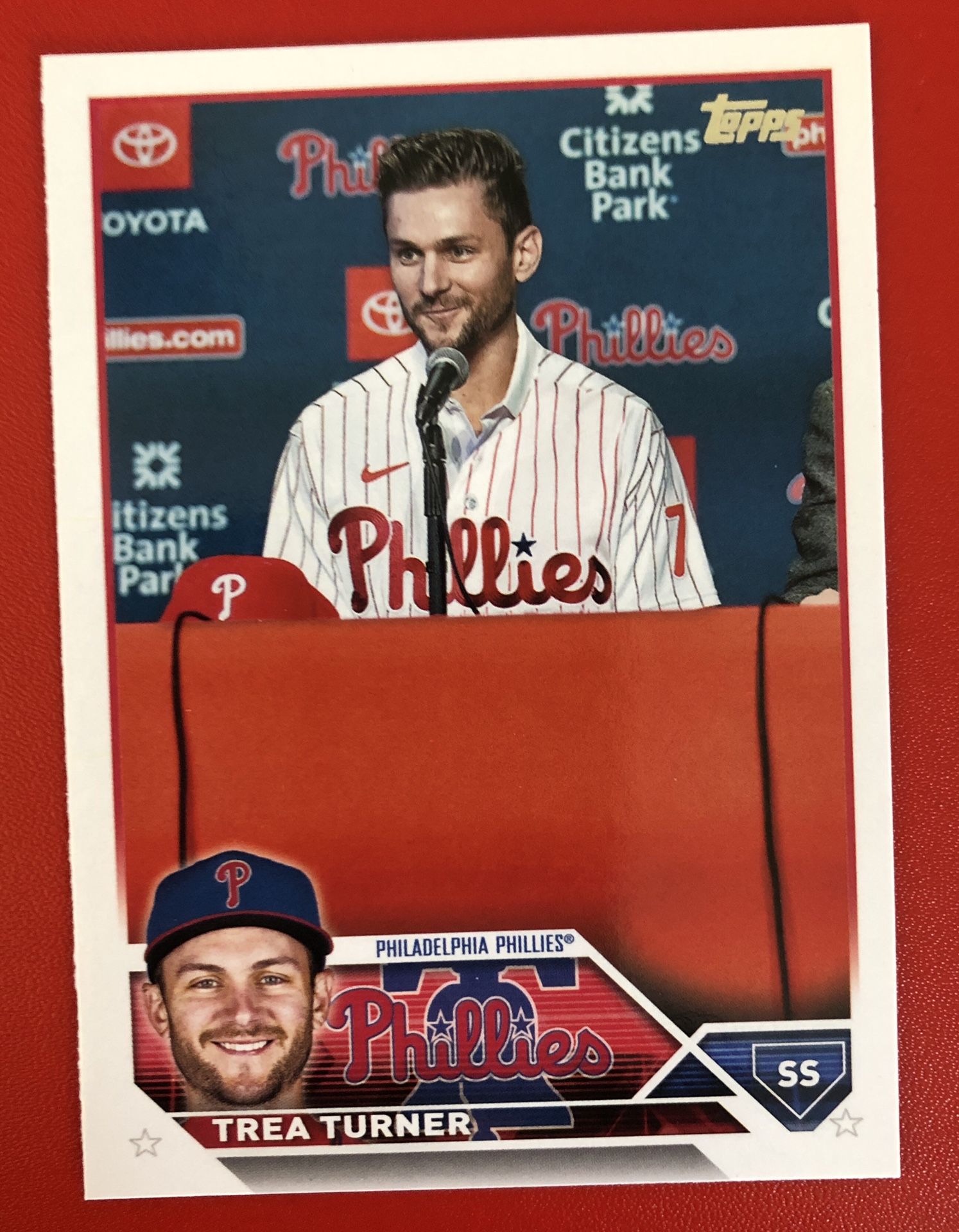 2023 Topps Series 2 Trea Turner Golden Mirror Image SSP for Sale 