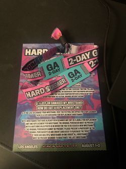 Hard Summer 2026 - 2 GA 2-Day Wristbands (On Hand)