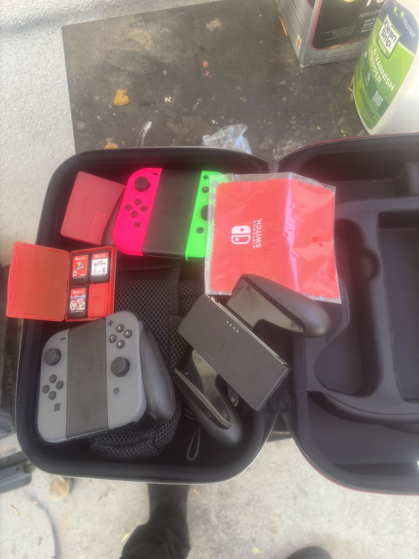 Nintendo Switch console and accessories