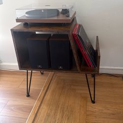 Vinyl Record Player Stand