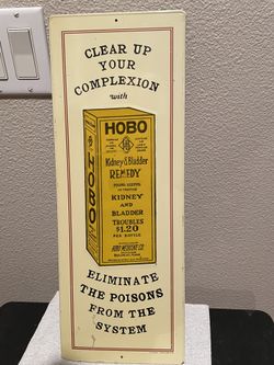 Vintage Tin Sign From 1974