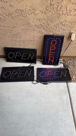 Open signs