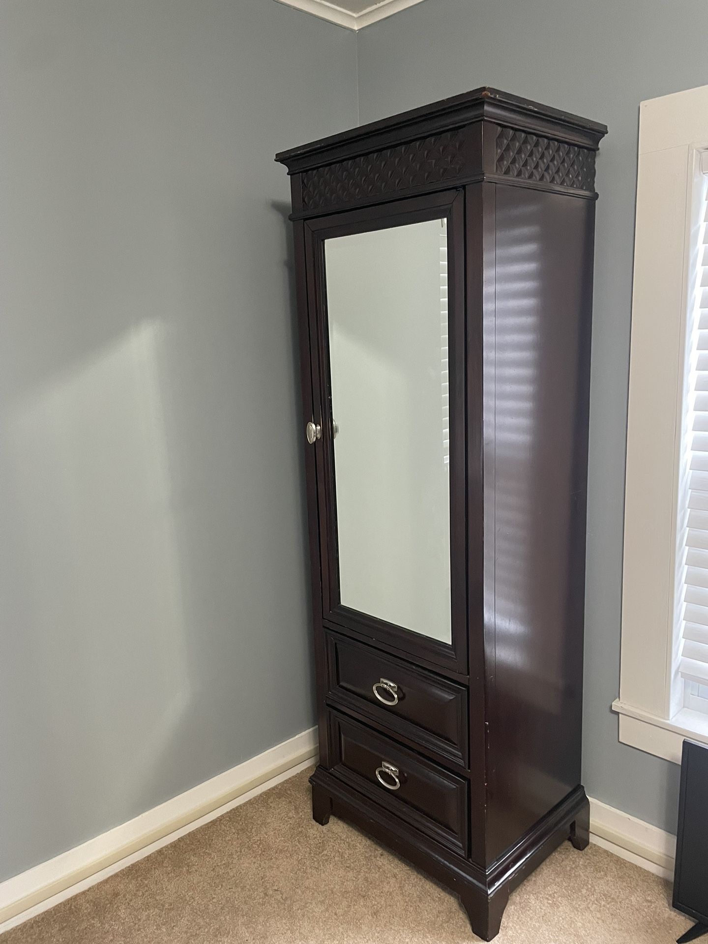 Mirror Wardrobe with Drawers