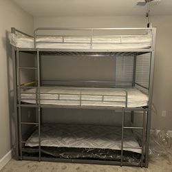 Triple Bunk bed ( Mattress Not Included)