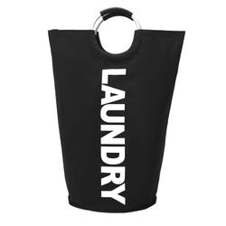 ❗️wholesale Only❗️82L Large Laundry Basket, Collapsible Laundry Bag, Foldable Laundry Hamper, Folding Washing Bin (Black)
