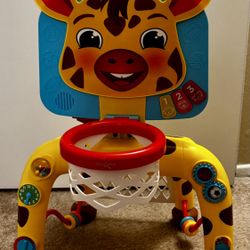 Giraffe Basketball Hoop & Soccer Goal Activity Center