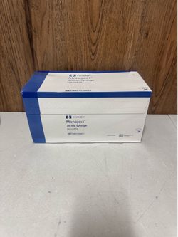 Covidien Monoject 20mL Syringes Luer-Lock – Box of 50 (New)
