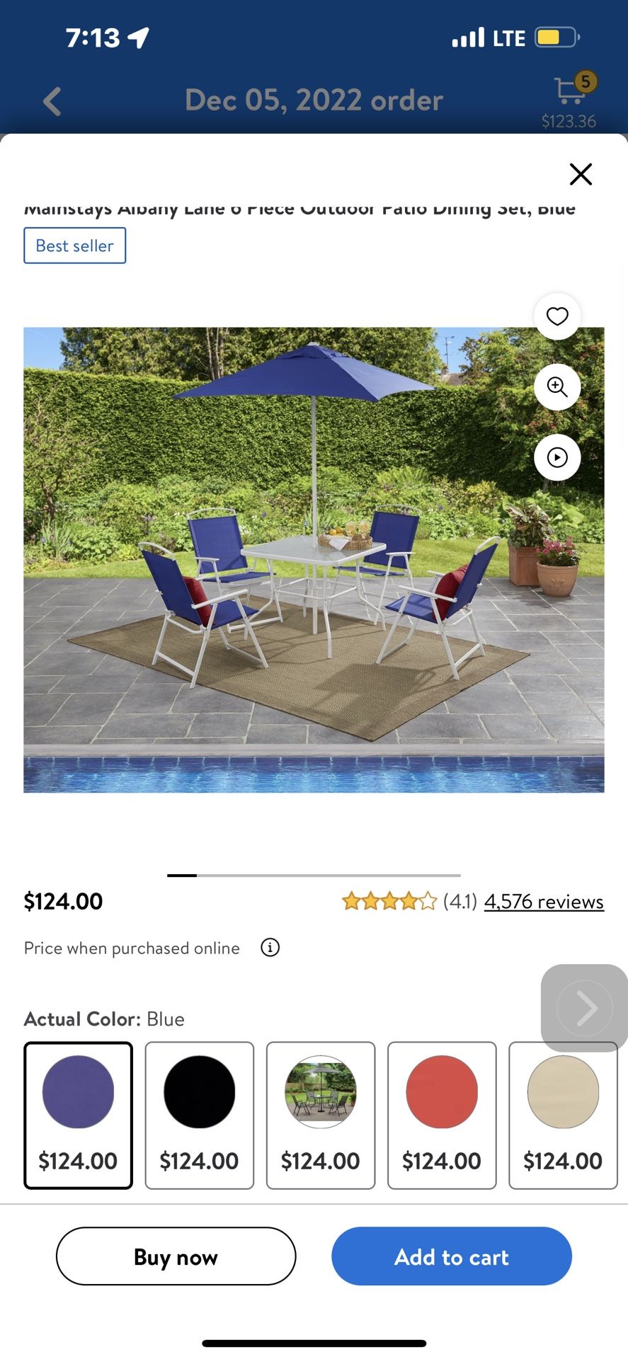 $90 PATIO SET USED Only Few Months