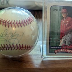 Whitey Herzog Autographed Baseball 