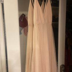 Peach Formal Forever 21 Party Dress Gown -medium