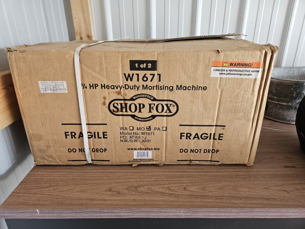 New Shop Fox 3/4 HP Heavy Duty Mortising Machine