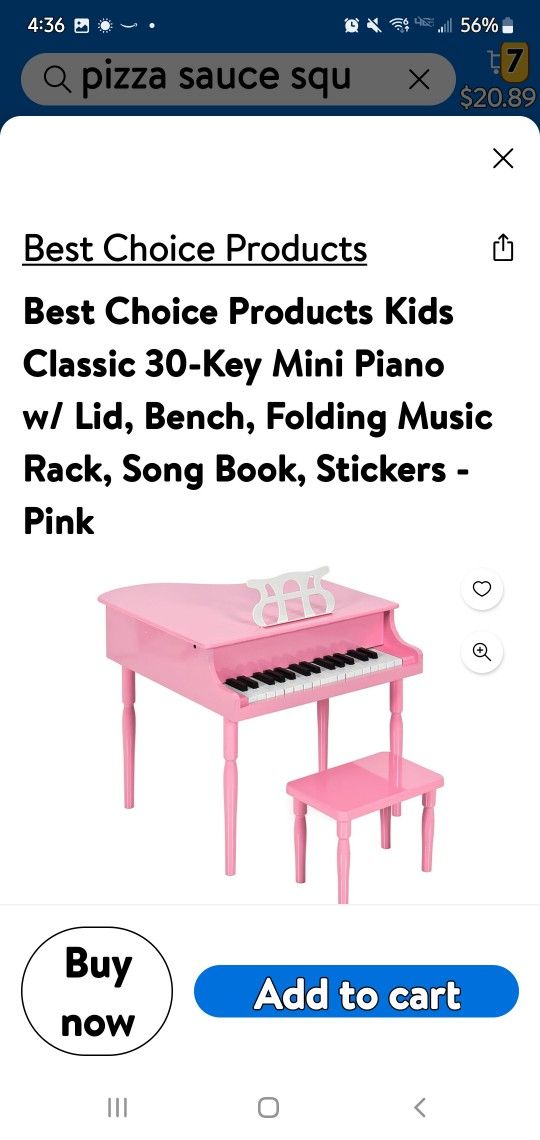 Pink Kids PIANO Gently Used