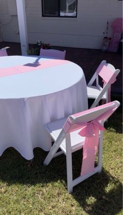 Round Tables Rectangular Tables Resin Garden Chairs Regular Chairs Linens