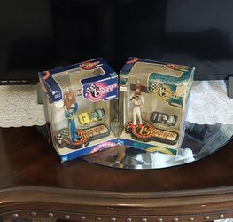 Dale Earnhardt And Dale Jr. Car And Figurine Set