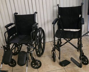 Two Used Wheelchairs – Drive & Transport Chair